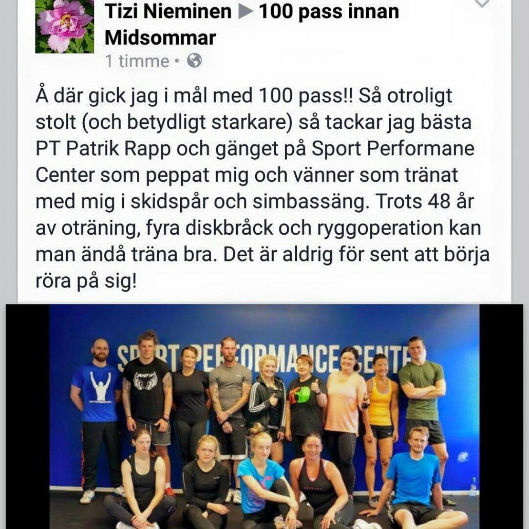 pt personlig träning tränare personal training trainer patrick rapp tizi sport performance center jimmy västerås gym hässlö löpning västmanland